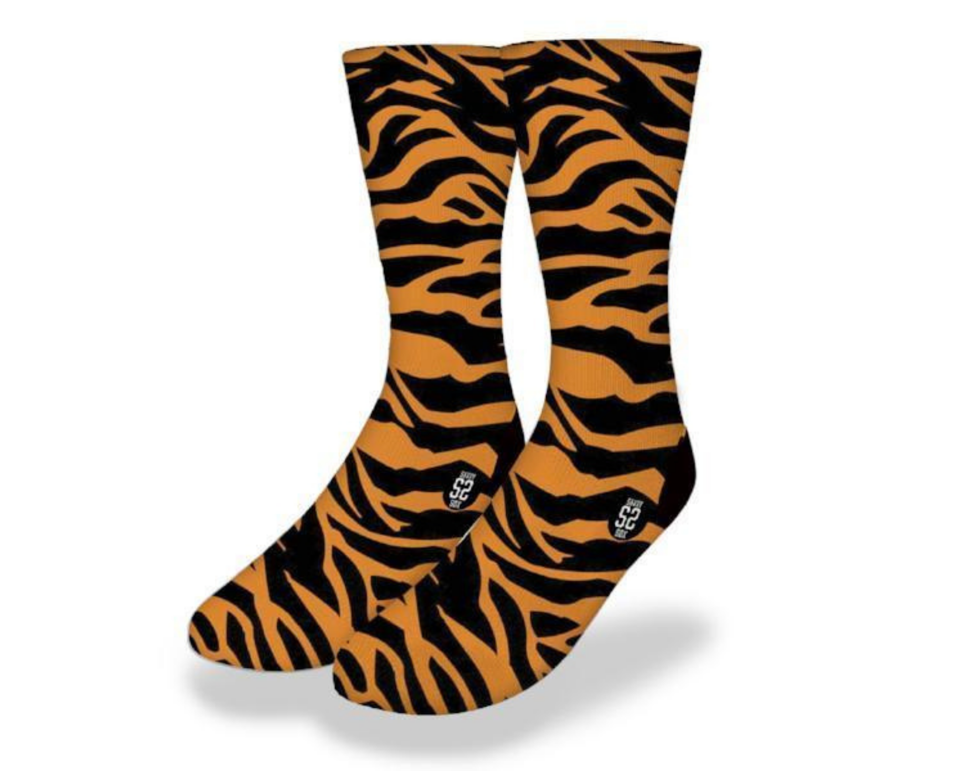 Tiger print socks with roaring tiger - Collections