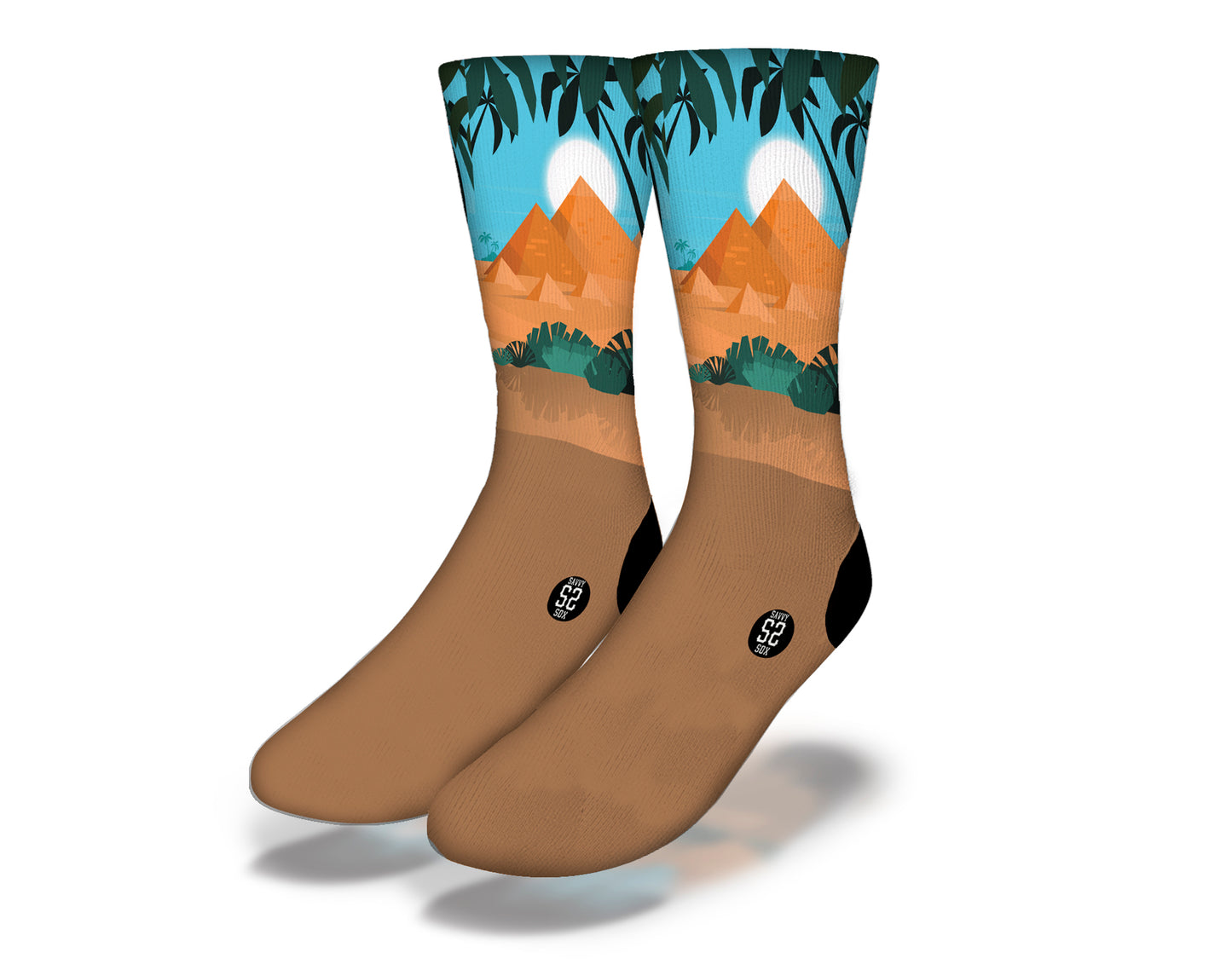 EGYPTIAN DESERT SUN Fun World Socks