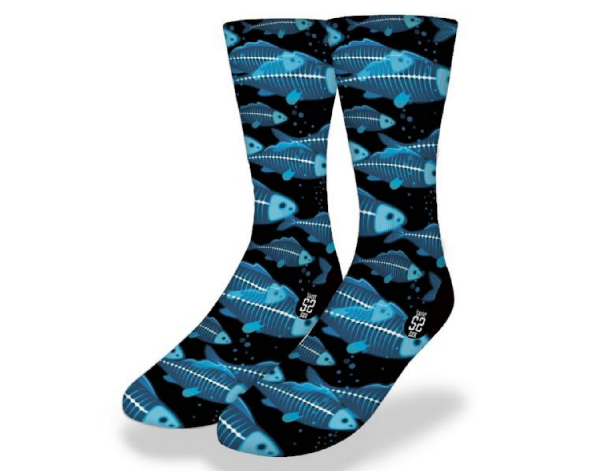 DEEPSEA FISHBONE Fun Fish Socks, Top Quality Socks